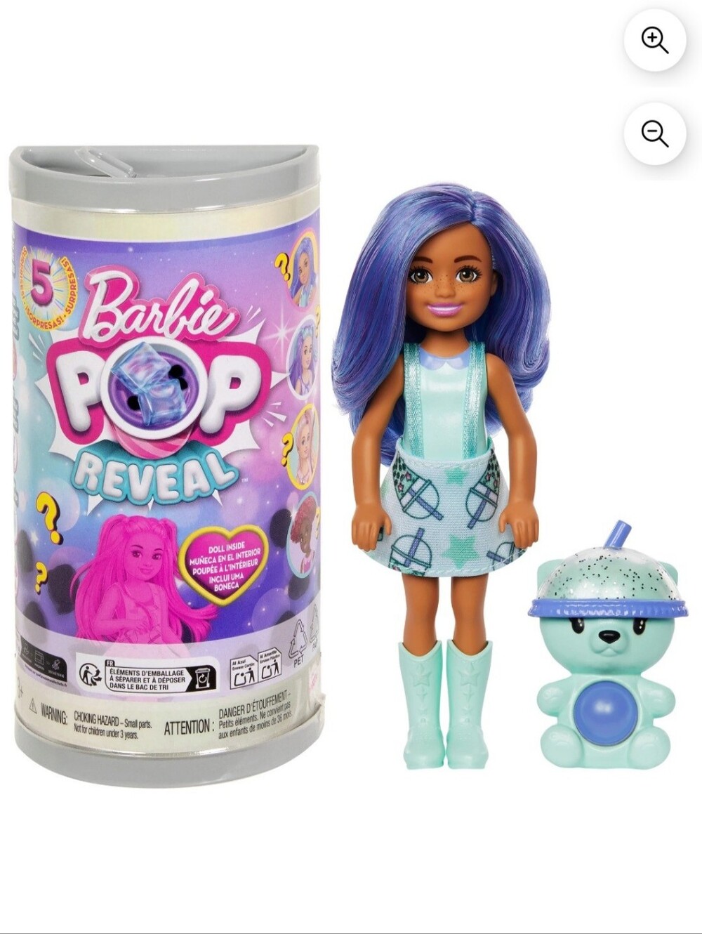 Barbie Chelsea Pop Reveal Boba Tea Series Doll Scented Mystery Surprise Can NWT